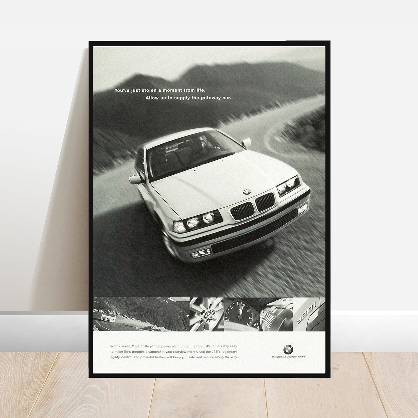 E36 M3 Getaway Saloon Car Print