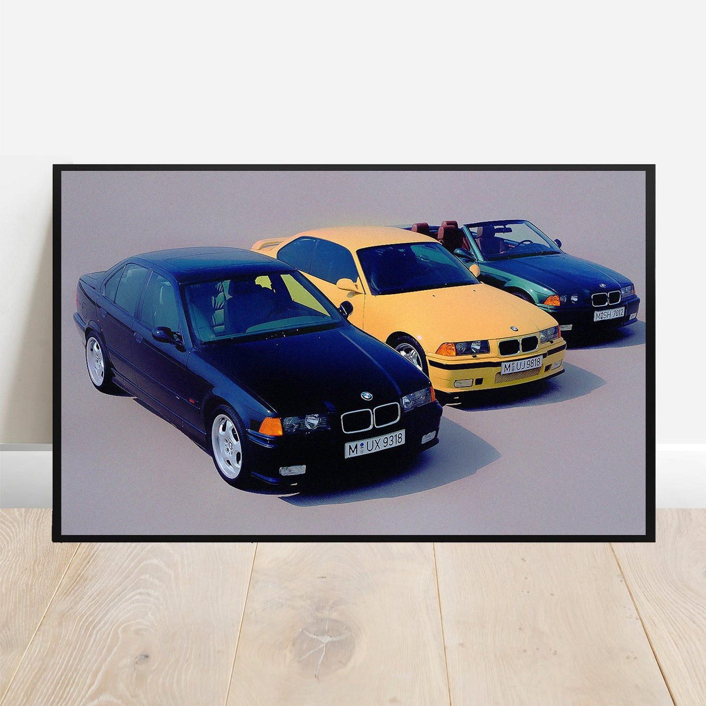 E36 M3 Lineup Poster