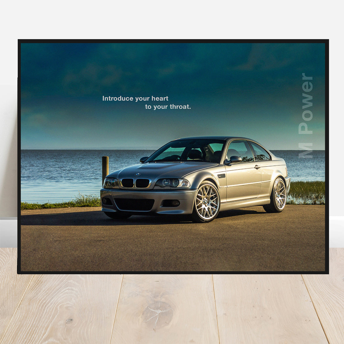 E46 M3 Poster Heart to Throat Car Print