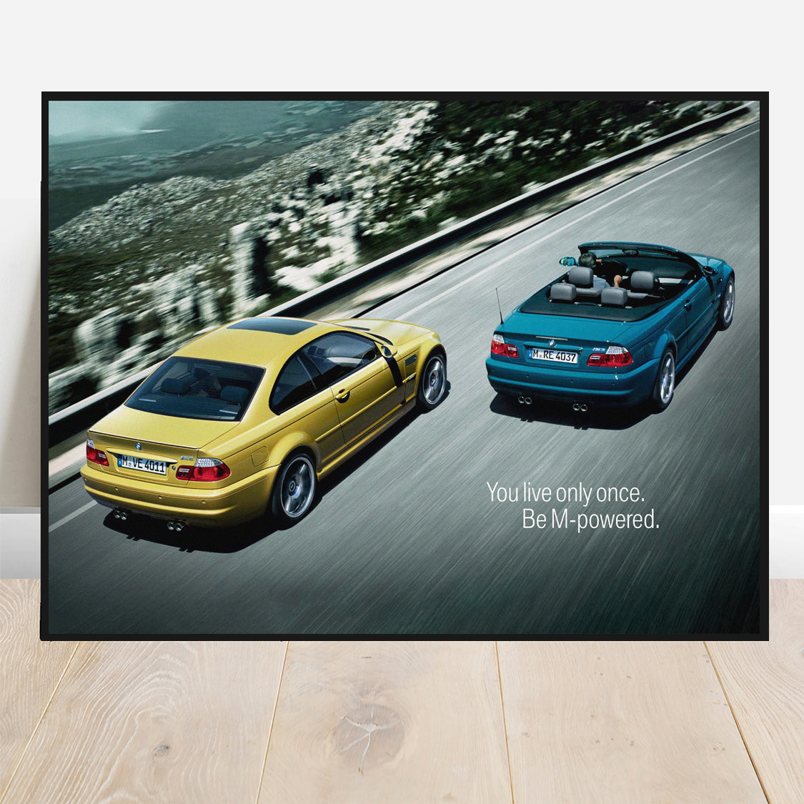 E46 M3 Poster Be M Powered Car Print