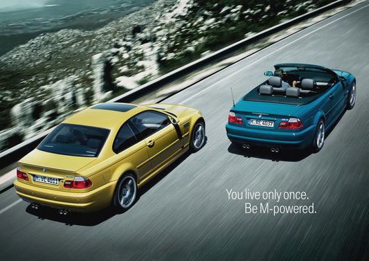 E46 M3 Poster Be M Powered Car Print