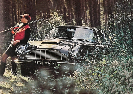 Aston Martin Poster DB6 Hunting Car Print