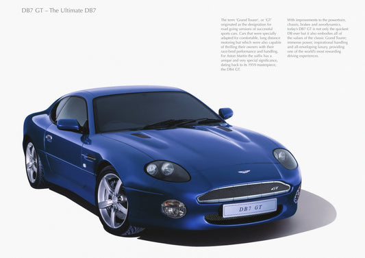 Aston Martin Poster DB7 Car Print