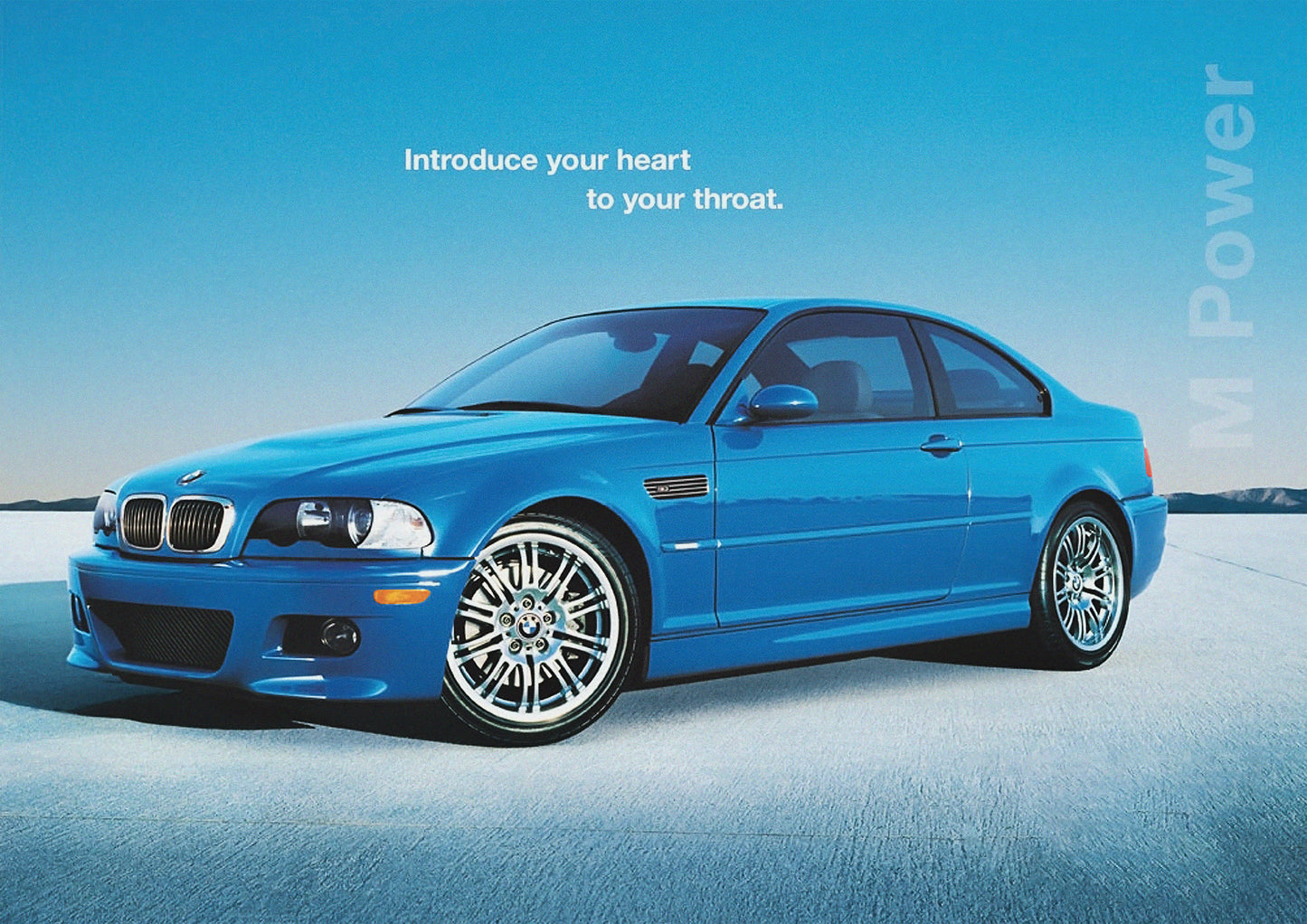 E46 M3 Poster Heart to Throat Laguna Seca Car Print