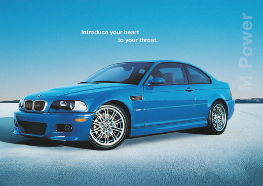 E46 M3 Poster Heart to Throat Laguna Seca Car Print