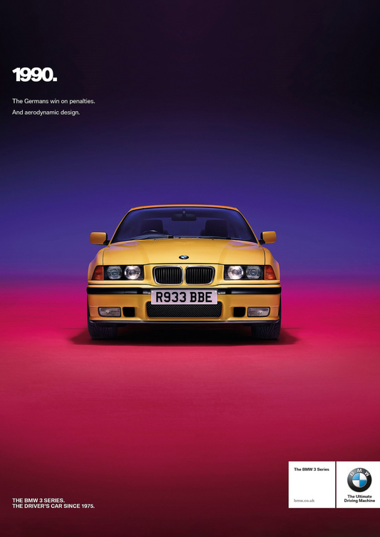 E36 M3 1990 Aerodynamic Design Car Print